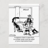 Sommerlager als Zuhause-Verbesserungsdarlehen Postkarte (Vorderseite)