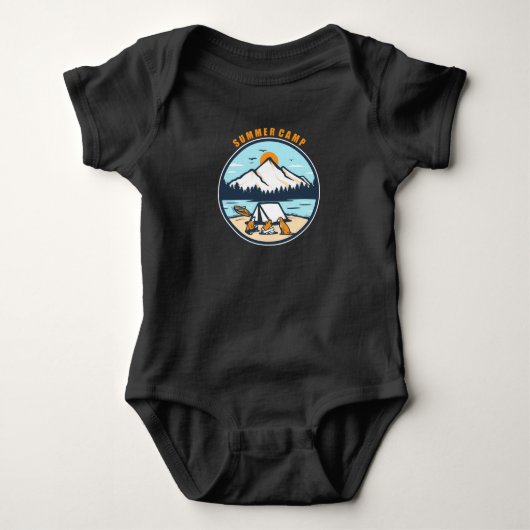 Sommerlager Baby Strampler (Vorderseite)