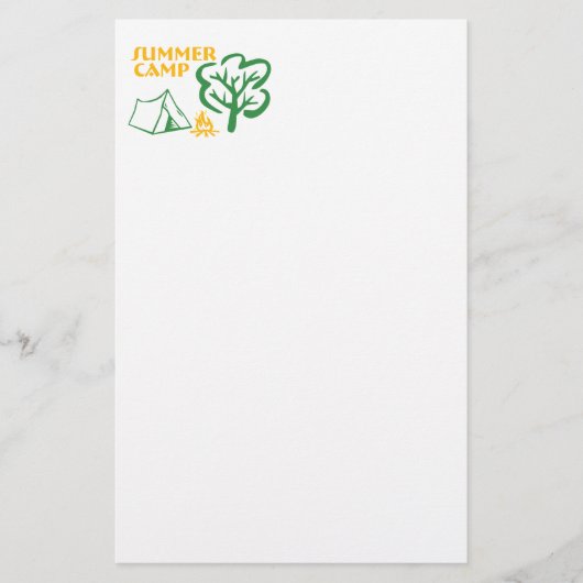 Sommerlager Briefpapier (Vorderseite)