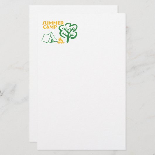 Sommerlager Briefpapier (Vorne/Hinten)