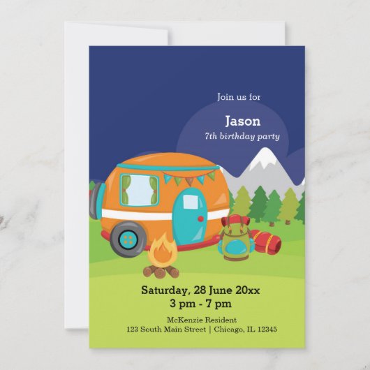 Sommerlager Einladung (Vorderseite)