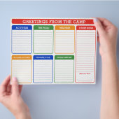 Sommerlager füllen Brief aus Flyer (Hand)