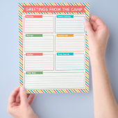 Sommerlager füllen Brief aus Flyer (Hand)