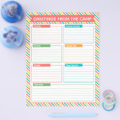 Sommerlager füllen Brief aus Flyer (Einzeln)