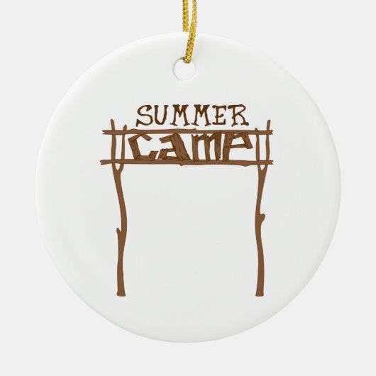 Sommerlager Keramik Ornament (Vorne)