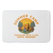 Sommerlager mit Katze Badematte (Vorderseite)