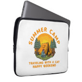 Sommerlager mit Katze Laptopschutzhülle (Vorne Rechts)
