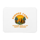 Sommerlager mit Katze Magnet (Horizontal)