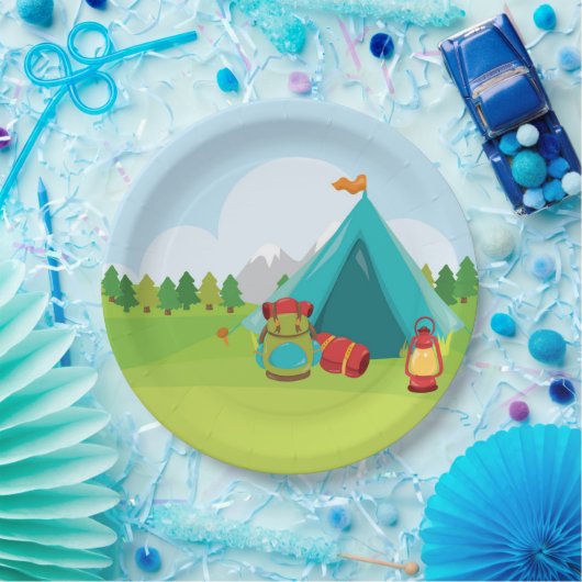 Sommerlager Pappteller (Party)