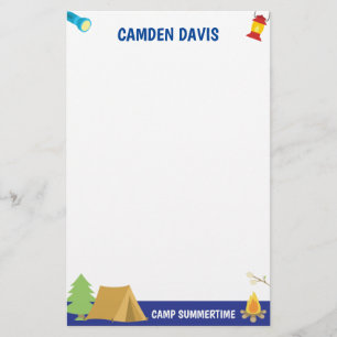 Sommerlager Personalisiert Stationierung Briefpapier