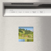 Sommerlandschaft in der Schweiz Magnet (In Situ (Geschirrspüler))