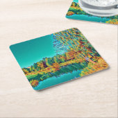 Sommerlandschaft Landschaft Untersetzer (angewinkelt)