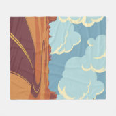 Sommerlandschaft mit einer leeren kurvenreichen St Fleecedecke (Vorderseite (Horizontal))