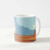 Sommerlandschaft mit einer leeren kurvenreichen St Kaffeetasse (VorderseiteRechts)