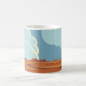 Sommerlandschaft mit einer leeren kurvenreichen St Kaffeetasse (Mittel)