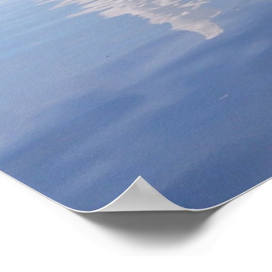 Sommerlandschaft mit Fluss Poster (Ecke)