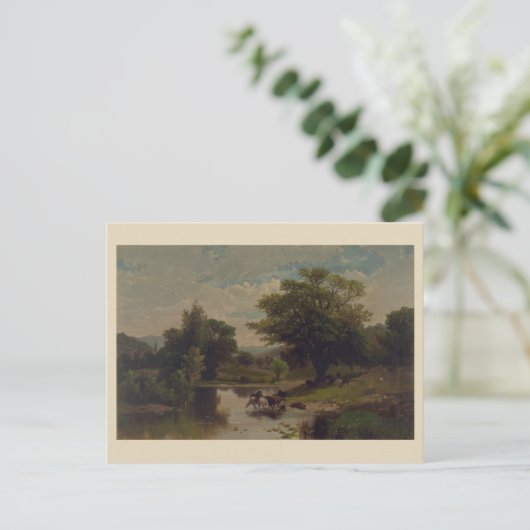 Sommerlandschaft Postkarte (Stehend Vorderseite)