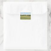 Sommerlandschaft Runder Aufkleber (Tasche)