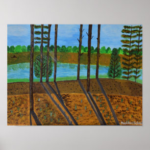 Sommerlandschaftsposter Poster