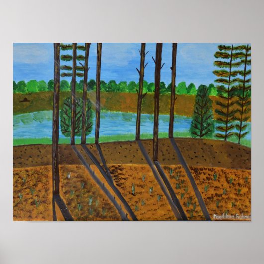 Sommerlandschaftsposter Poster (Vorne)