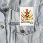 Sommerlaune genießen, Retro-Sonne, Cocktailglas Button (Insitu)