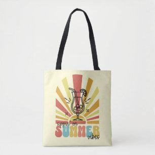 Sommerlaune genießen, Retro-Sonne, Cocktailglas Tasche