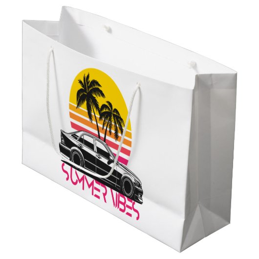 Sommerlaune Große Geschenktüte (Vorderseite Schrägansicht)