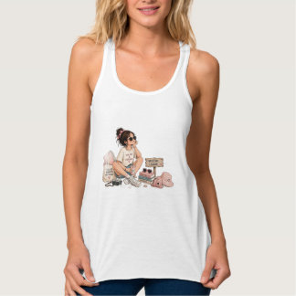 Sommerlaune Süßes Mädchen Urlaub T-Shirt Tank Top