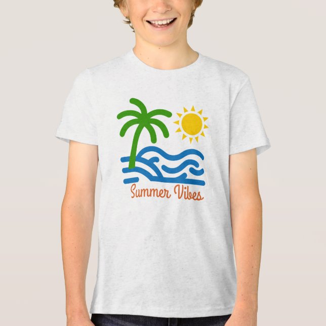 Sommerlaune Tri-Blend Shirt (Vorderseite)