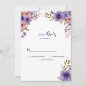 Sommerlavendel mit rosa Blumenrahmen UAWG Einladung (Vorderseite)