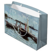 Sommerleben auf den Inseln (von Albert Edelfelt) Große Geschenktüte (Rückseite Schrägansicht)