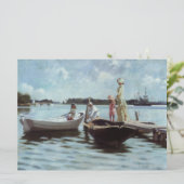 Sommerleben auf den Inseln (von Albert Edelfelt) Karte (Stehend Vorderseite)