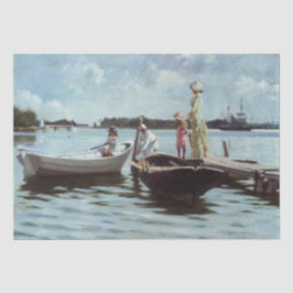 Sommerleben auf den Inseln (von Albert Edelfelt) Seidenpapier