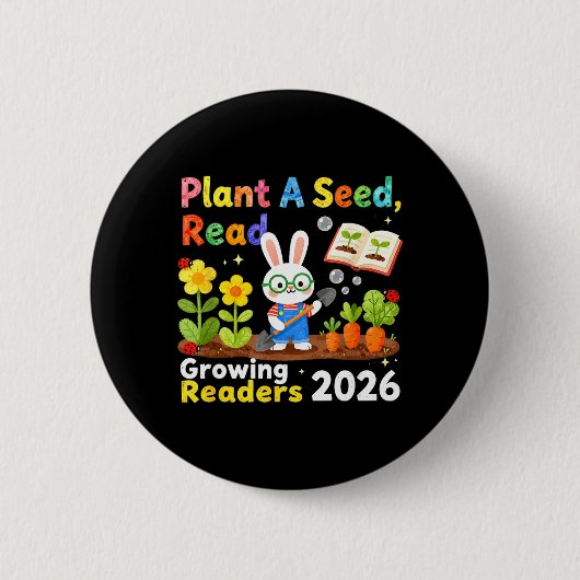 Sommerlektüre 2026 Pflanze einen Samen Lies Wachse Button (Vorderseite)