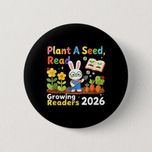 Sommerlektüre 2026 Pflanze einen Samen Lies Wachse Button