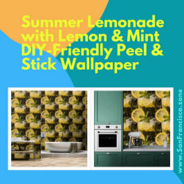 Sommerlemonade mit Zitrone und Minzschale und -kle Tapete