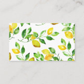 Sommerlemonen und Folien Platzkarte (Rückseite)