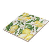 Sommerlemonen und Zitronenblütenmuster Fliese (Seite)