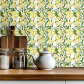 Sommerlemonen und Zitronenblütenmuster Fliese