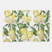 Sommerlemonen und Zitronenblütenmuster Geschirrtuch (Horizontal)