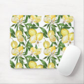 Sommerlemonen und Zitronenblütenmuster Mousepad (Mit Mouse)