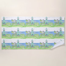 SommerLeuchtturm 3; Strandtuch