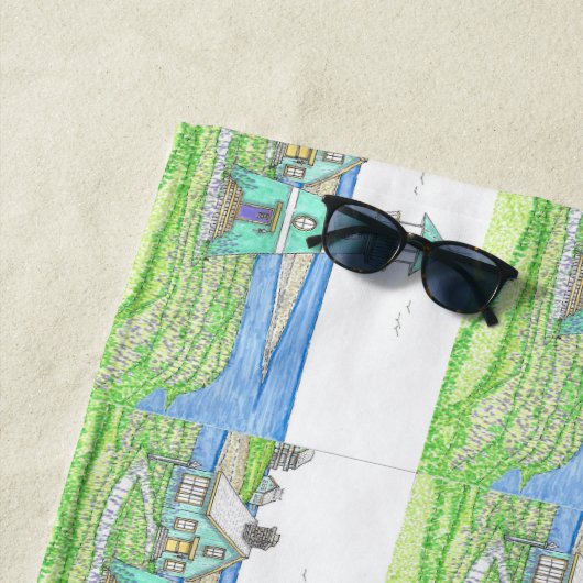 SommerLeuchtturm 3; Strandtuch (Beispiel)