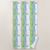 SommerLeuchtturm 3; Strandtuch (Vorderseite)