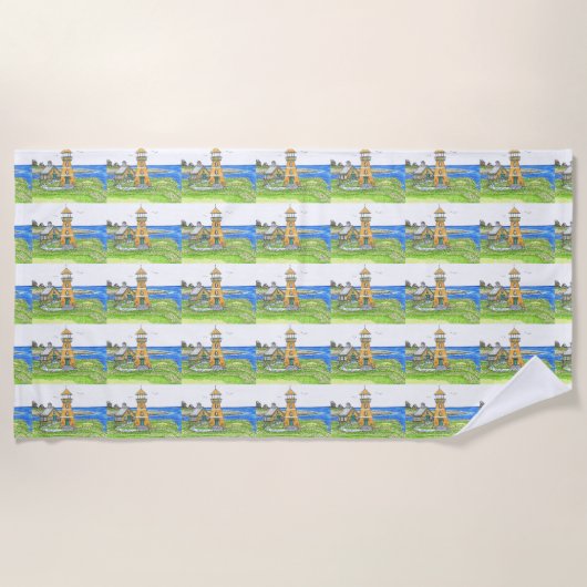 SommerLeuchtturm 4; Strandtuch (Vorderseite)