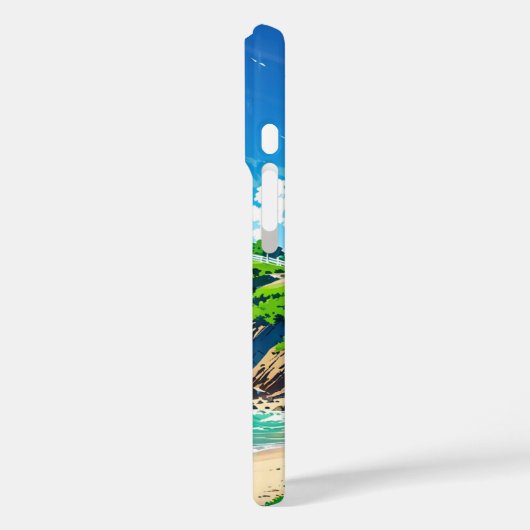 SommerLeuchtturm am Meer Case-Mate iPhone Hülle (Rückseite / Links)