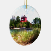 SommerLeuchtturm Keramikornament (Rechts)