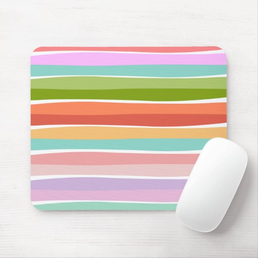 Sommerlich lebhafte Stripkinder Mousepad (Mit Mouse)