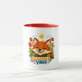 Sommerlich mit Fuchsdesign Tasse (Zentrum)