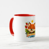 Sommerlich mit Fuchsdesign Tasse (Vorderseite Links)